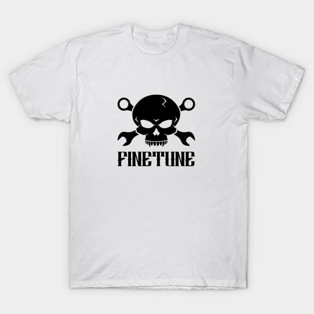 Skull 'n' Tools 2 - Finetune (black) T-Shirt by GetTheCar